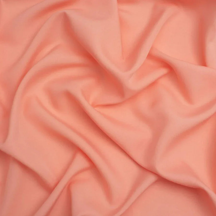 Plain Dyed Crepe Multi-use Fabric - Lightweight, Flowy & Anti-Wrinkle Material for decoration, lining & dressmaking use - 41 -44"(105 - 112cms) Width