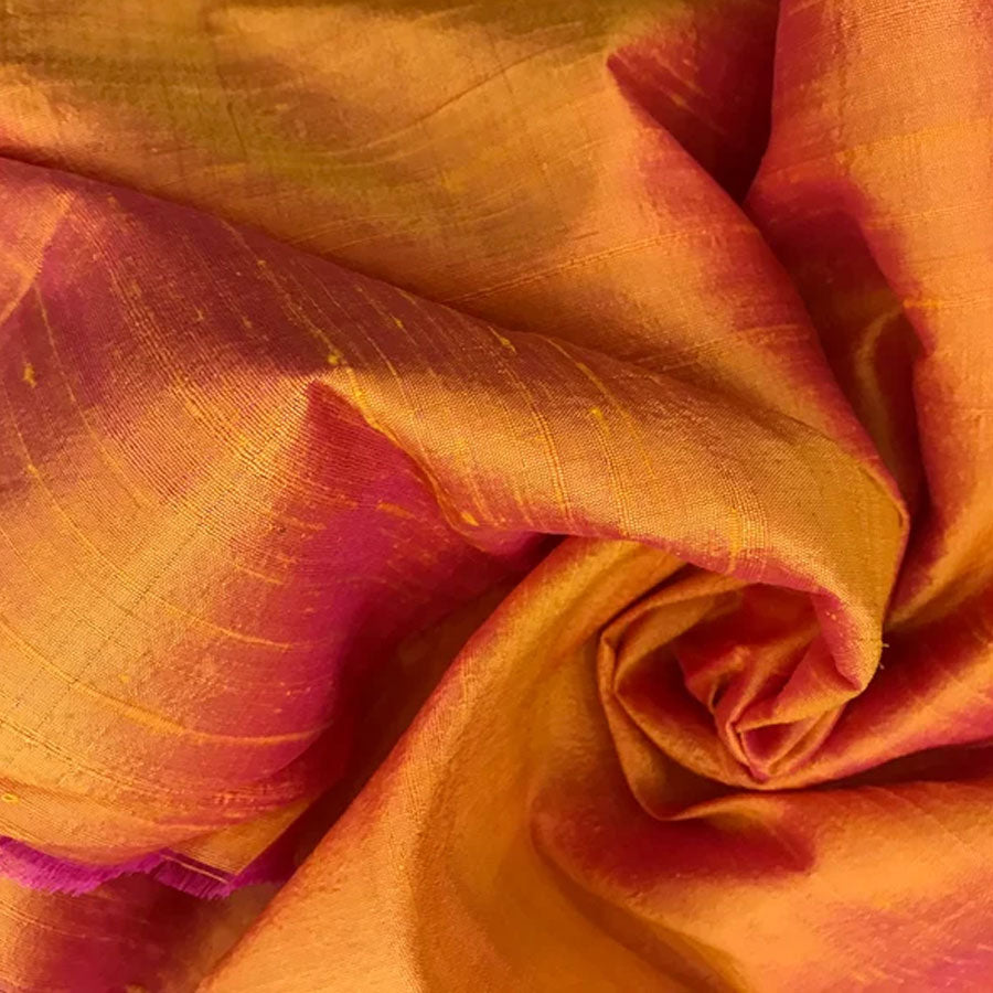 Dupion Power Loom Raw Silk Fabric With Natural Slub Texture - 100% Pure Silk - 50/52" (127 - 132cms) Width